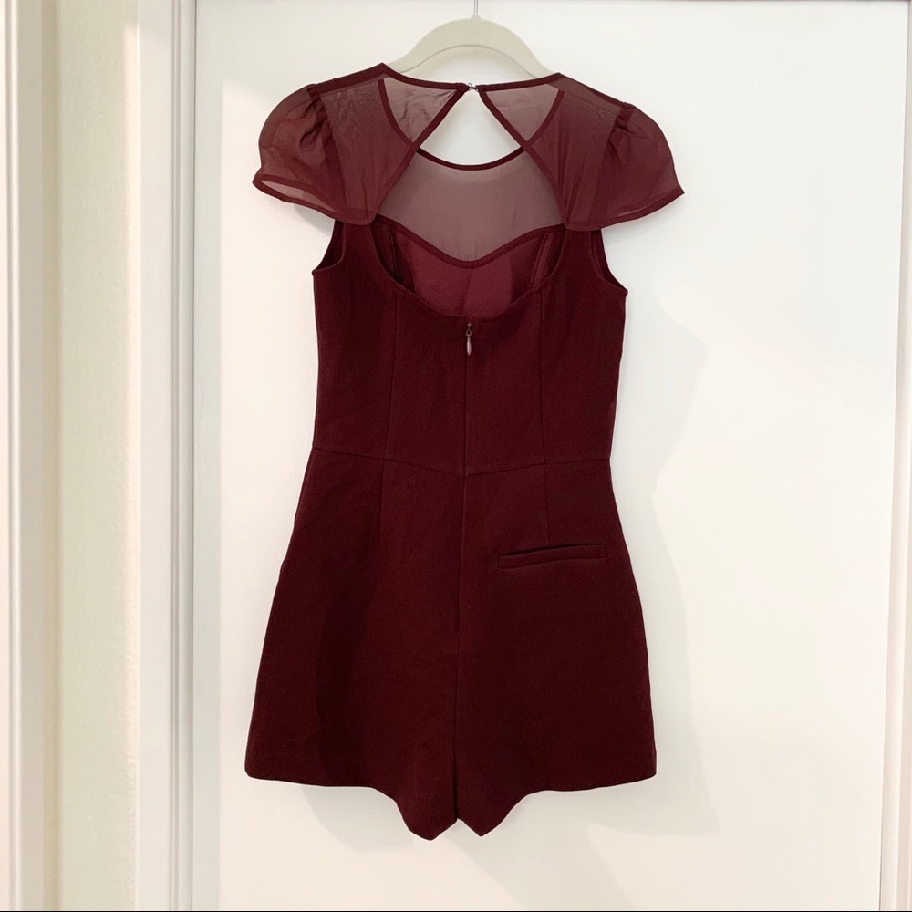 Bcbgeneration Wine Rompers - Picture 2 of 3